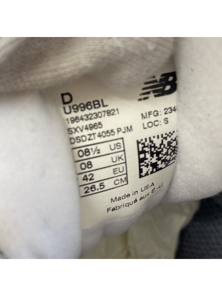 NEW BALANCE USA製 996 26.5cm U996BL[値下]