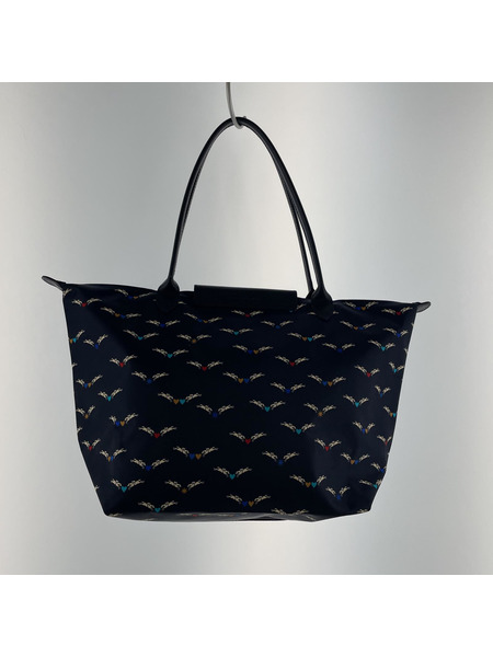 LONGCHAMP 総柄 ハンドバッグ