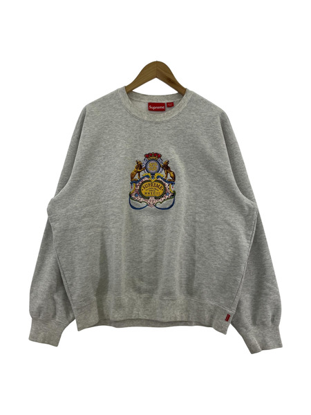 Supreme 23SS Crest Crewneck グレー (M)