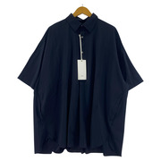 graphpaper 25SS Flex Tricot S/S Pullover Shirt O/S ネイビー GM252-50038