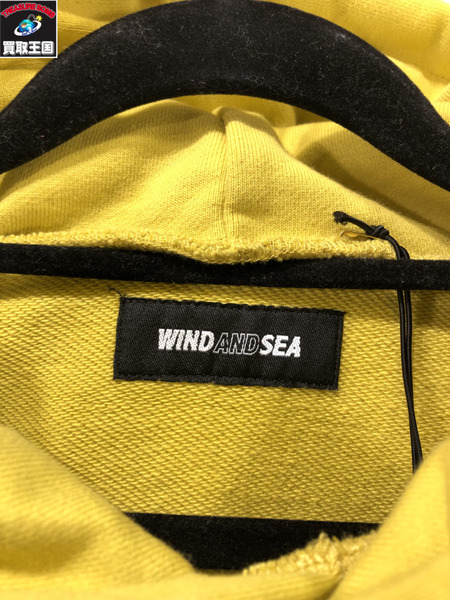 WIND AND SEA/21AW/WIND AND SEA HOODIE SWEAT/イエロー/黄/ウィンダンシー/メンズ/トップス/フーディスウェット