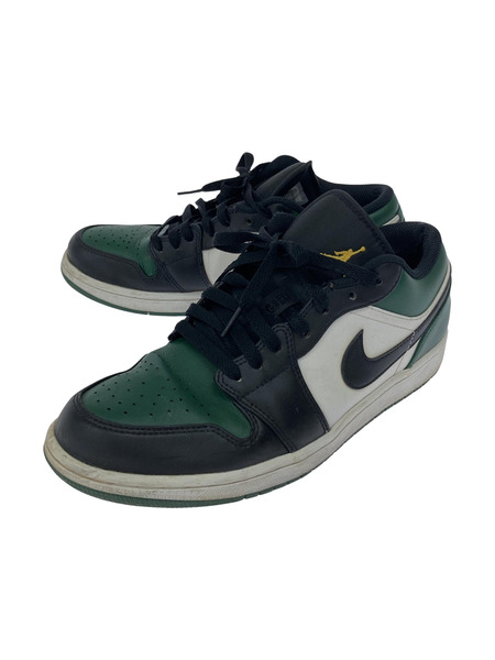 NIKE AIR JORDAN 1 LOW GREEN TOE スニーカー 緑黒白 27.5cm