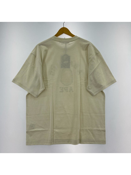A BATHING APE COLOR STONE COLLEGE RELAXED FIT TEE L 白