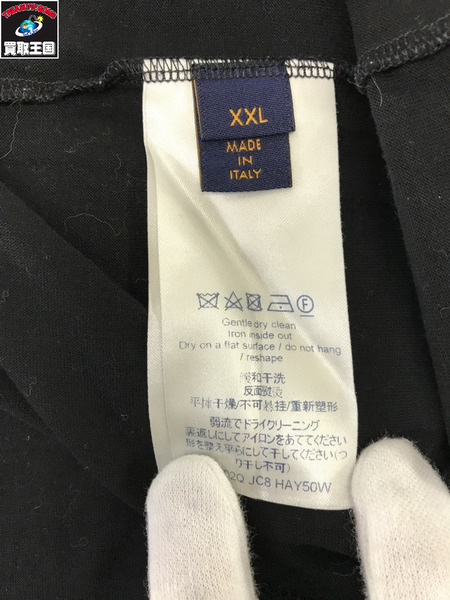 LV 20SS サークルロゴ 刺繍 黒 (XXL)