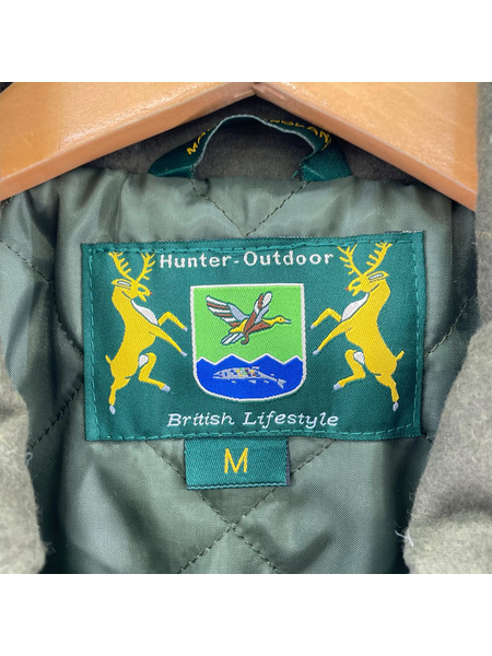 ジャケット Hunter Outdoor ツイードハンティング カーキ(M)