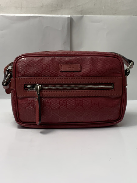 GUCCI GGインプリメ ショルダーバッグ RED 201447 グッチ GG柄 