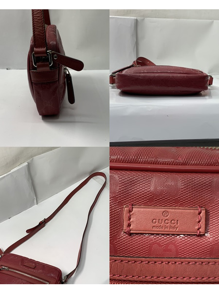 GUCCI GGインプリメ ショルダーバッグ RED 201447 グッチ GG柄 