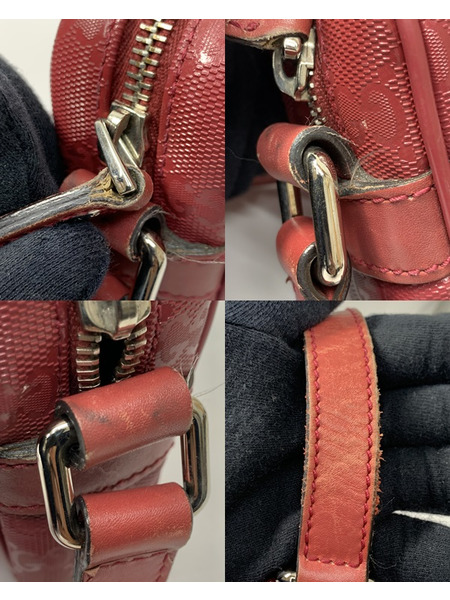 GUCCI GGインプリメ ショルダーバッグ RED 201447 グッチ GG柄 