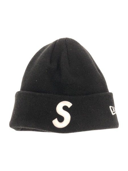 Supreme New Era S Logo Beanie 23FW BLK[値下]