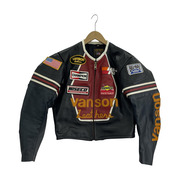 VANSON ライダース MODEL STAR シングル レザー ライダースジャケット 40