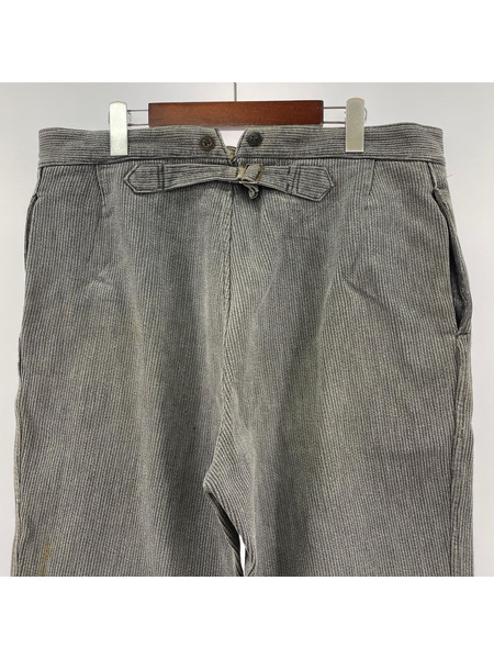 OLD・VINTAGE パンツ ユーロワークパンツ 針刺シ シンチバックモールスキンW38