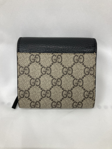 GUCCI/GGマーモント/レザー二つ折り財布/598587