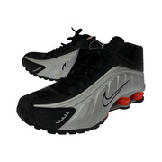 NIKE スニーカー Nike Shox R4 Metallic Silver/Red 26.0cm
