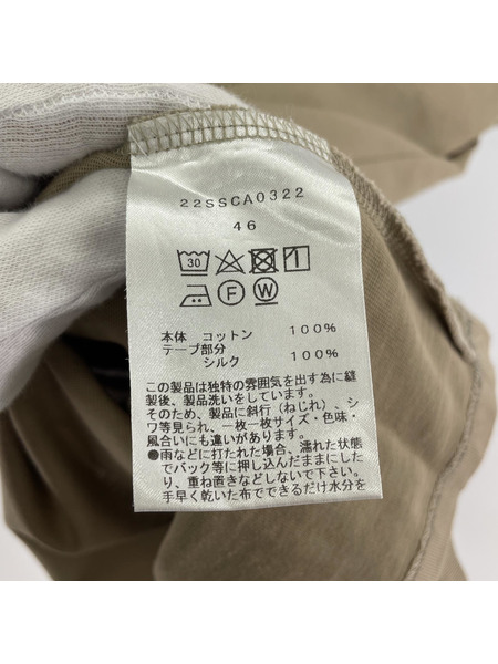 半袖Tシャツ・カットソー cantate クルーネックSSTEE 46 ベージュ