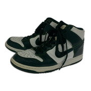 NIKE スニーカー DUNK HI RETRO 緑白 (25.5cm)