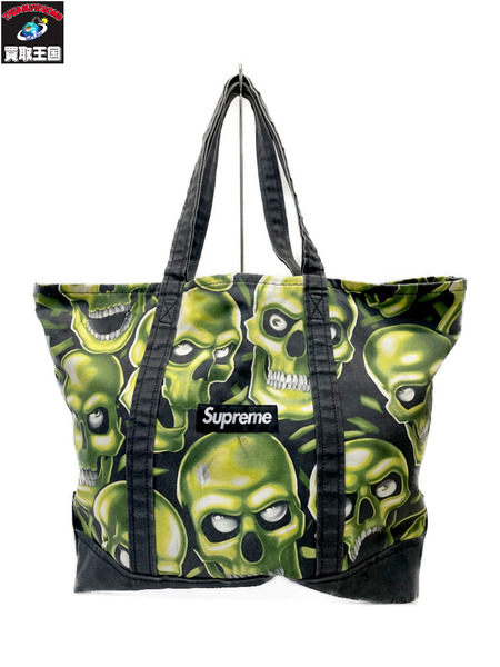 Supreme 18SS Skull Pile Denim Tote スカルパイル トートバッグ