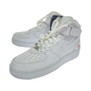 NIKE×Supreme Air Force 1 Mid スニーカー ホワイト (27.0cm)