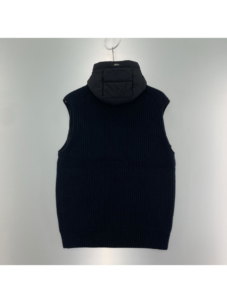 HERNO ジャケット ミドルゲージニットベスト ネイビー 48