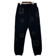 DENIM TEARS COTTON WREATH SWEATPANT BLACK フラワースウェットパンツ L 黒