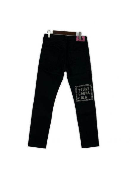 HYSTERIC GLAMOUR パンツ DESTROY ALL MONSTERS/NIAGARA DRAWING 黒[値下]