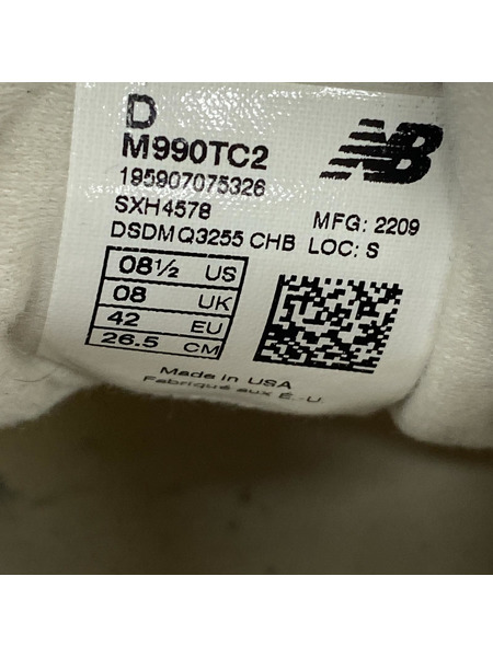 NEW BALANCE スニーカー M990TC2 SAIL (26.5)
