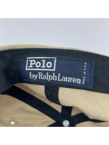 POLO RALPH LAUREN USA製 ロングビル キャップ ベージュ