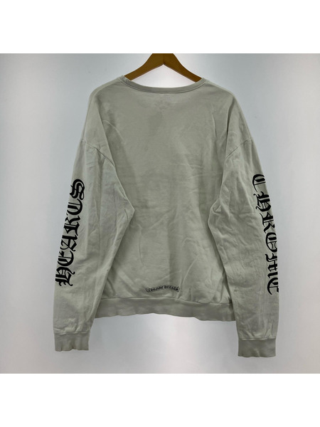 CHROME HEARTS スウェット・トレーナー CHROME HEARTS CHロゴ刺繍クルーネックスウェット 白