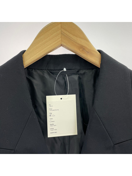 テーラードジャケット・ブレザー GROSGRAIN  DOUBLE BREASTED JACKET (1) 黒