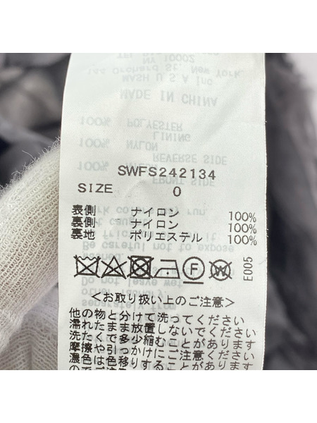 snidel ヒザ丈スカート フリルチュールスカート 黒