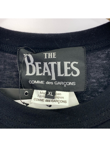 COMME des GARCONS×THE BEATLES プリントTee XL 黒 VZ-T002