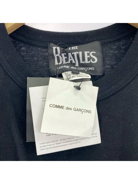 COMME des GARCONS×THE BEATLES プリントTee XL 黒 VZ-T002