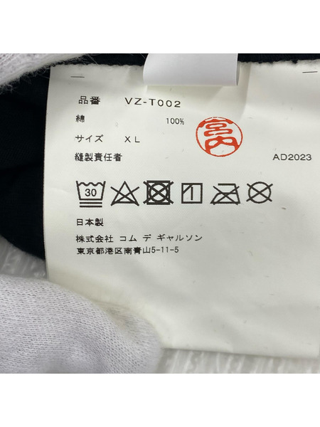 COMME des GARCONS×THE BEATLES プリントTee XL 黒 VZ-T002