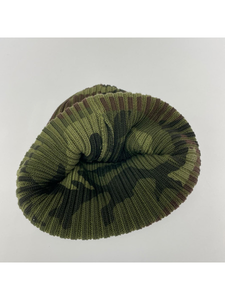 Supreme 26SS Overdyed Beanie Woodland Camo