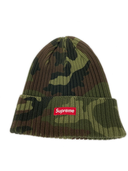 Supreme 26SS Overdyed Beanie Woodland Camo