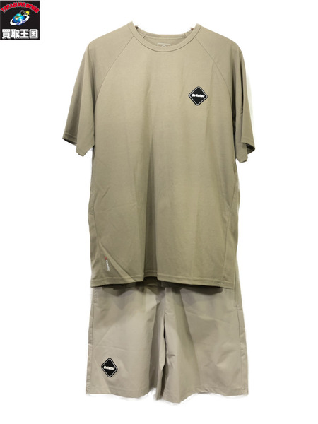 F.C.Real Bristol 23SS TRAINING S/S TOP＆SHORTS/L/ベージュ/エフシーレアルブリストル