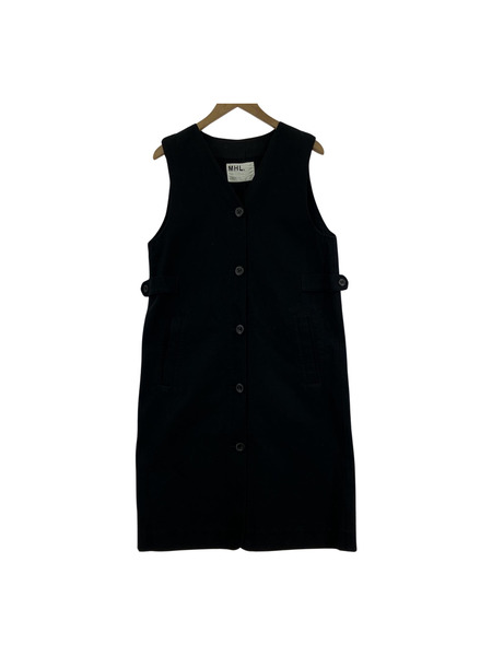 MHL. 19AW COTTON WOOL DRILL BLK（1）[値下]