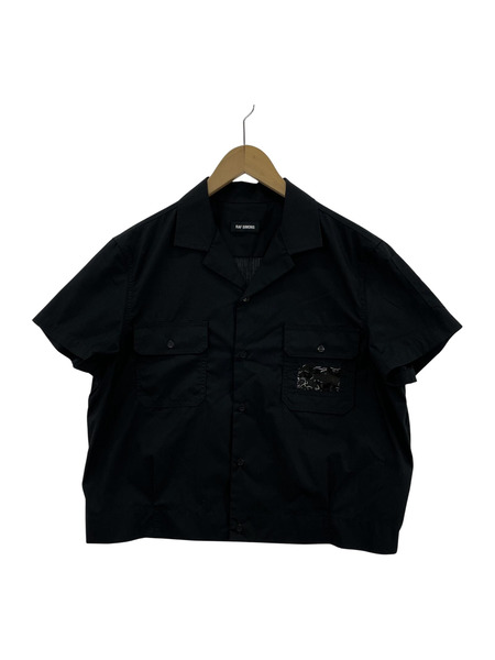 RAF SIMONS SS18 SHORT 2 POCKETS SHIRT BLK 48