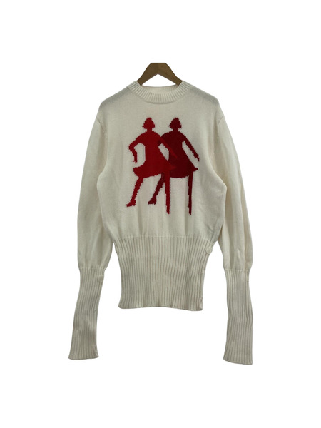 STEFAN COOKE 22SS COTTON SWEATER モックネックデザインコットンニット M 白