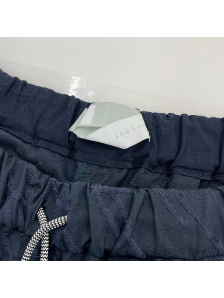 sneeuw パンツ ワイドパンツ ネイビー