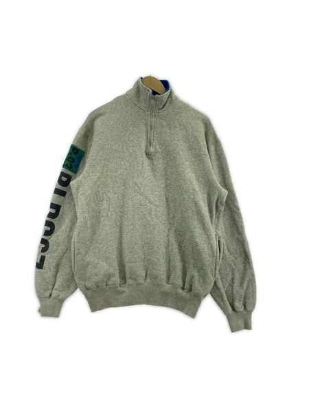 POLO RALPH LAUREN  90s 香港製 93年 袖ロゴ ハーフジップスウェット(S)