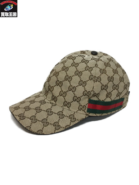 GUCCI GGキャンバス キャップ L