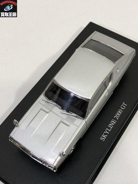 アオシマ DISM SKYLINE 2000GT KGC110 ケンメリ 1/43 シルバーメタリック