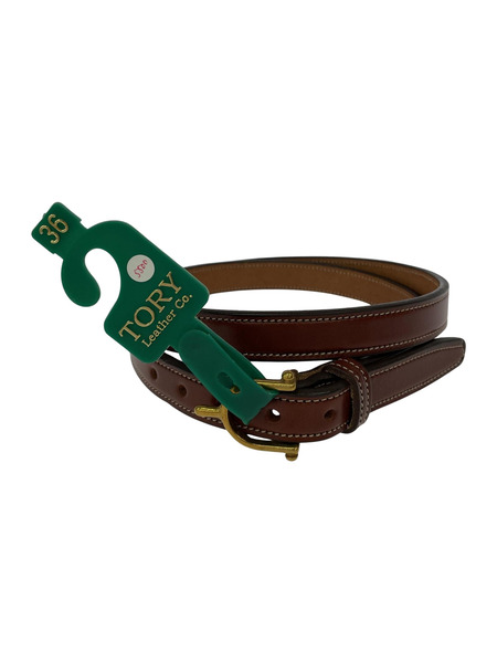 tory leather EQUESTRIAN INSPIRED BELT 茶