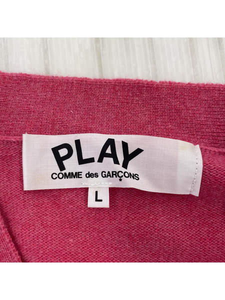 PLAY COMME des GARCONS ニット・セーター カーディガン/L