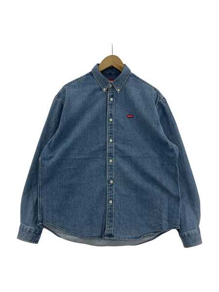 Supreme 長袖シャツ 22SS Small Box Logo Shirt Denim S