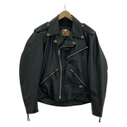 Harley-Davidson ライダース OLD ダブルライダースジャケット 黒 (M)