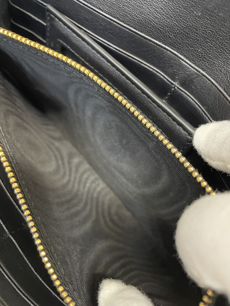 miumiu マテラッセ パスケース付 ロングウォレット 黒