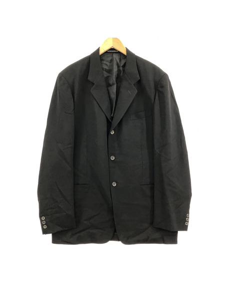 yohji yamamoto costume d'homme　レーヨンウールジャケット/4/黒