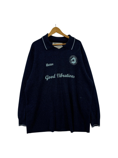 DAIRIKU 23AW Lame Soccer Uniform Knit Pullover L ブルー