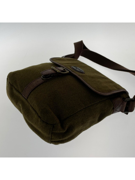 FOSSIL ショルダーバッグ ウール ショルダーバッグ カーキ